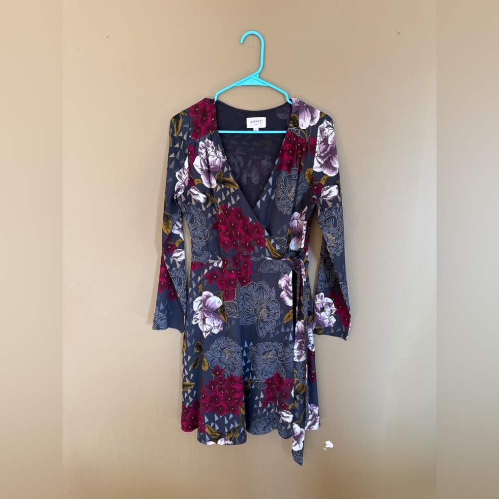 Everly Midi Floral Wrap Dress